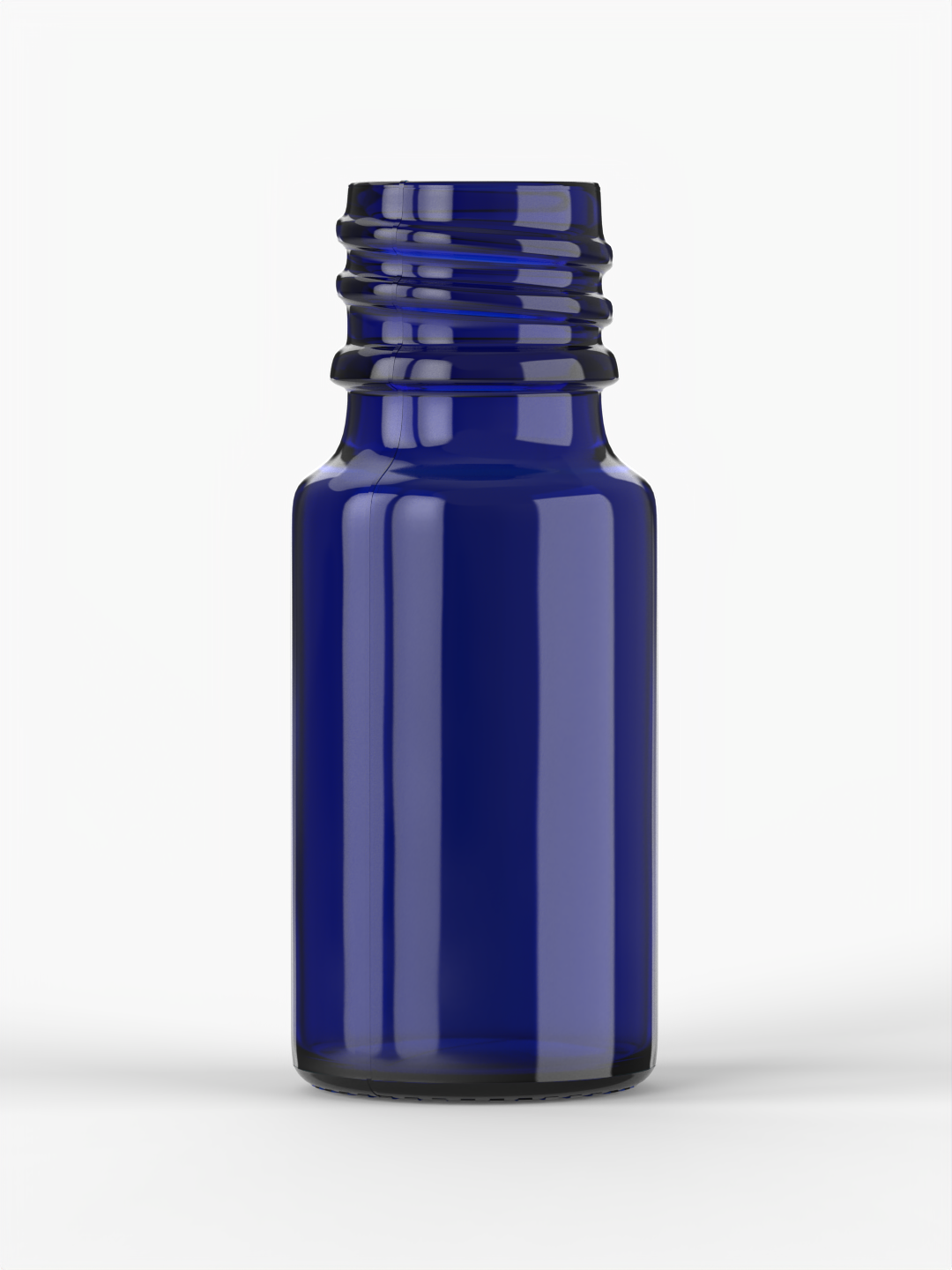 Blue 10 ml Euro Bottle Glass