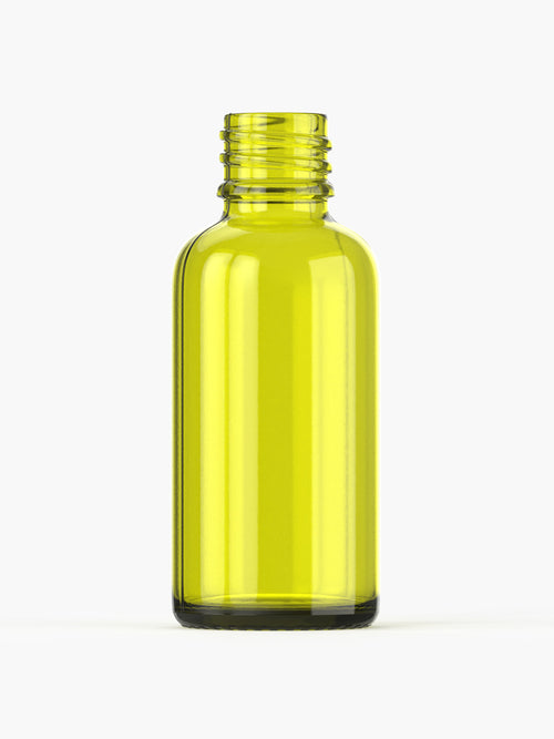 1 oz (30 ml) Yellow Boston Glass Bottle