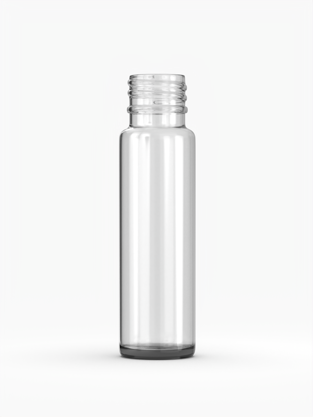Clear Roll on Bottle Glass